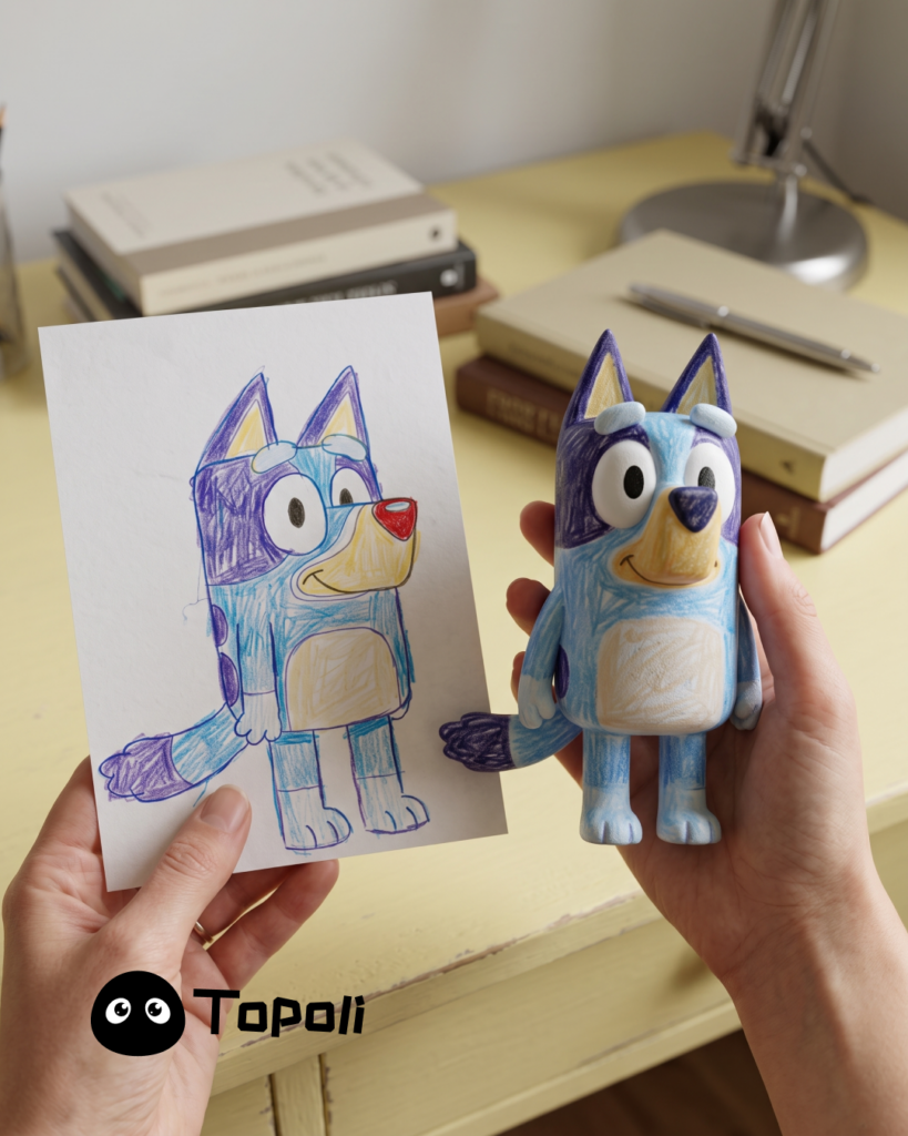 Turning your kids drawing into a 3D figure